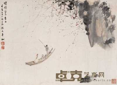 傅抱石 1962年作 秋风吹下红雨来 镜心 38.5×52.5cm